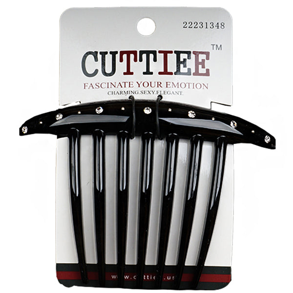 Cuttiee #1348 Side Comb Clip with Stone