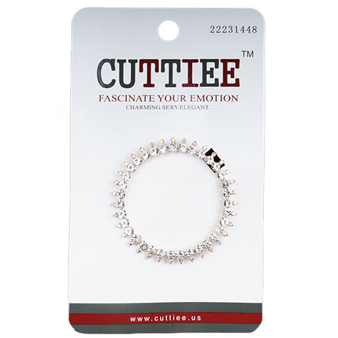 Cuttiee #1448 Rhinestone Circle Hair Clip