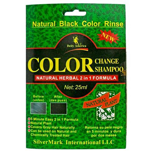 Deity Color Change Shampoo Natural Black Color Rinse Packet