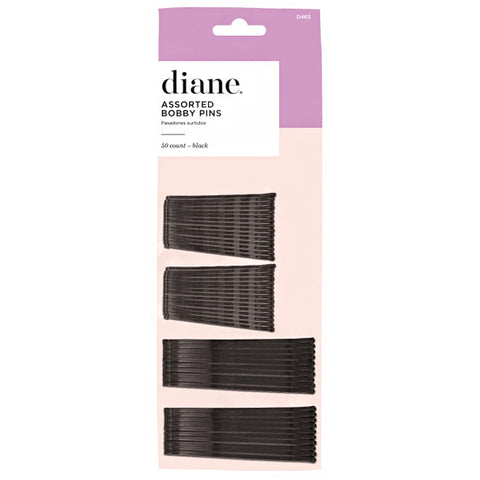 Diane #D463 Assorted Bobby Pins 50 Count - Black