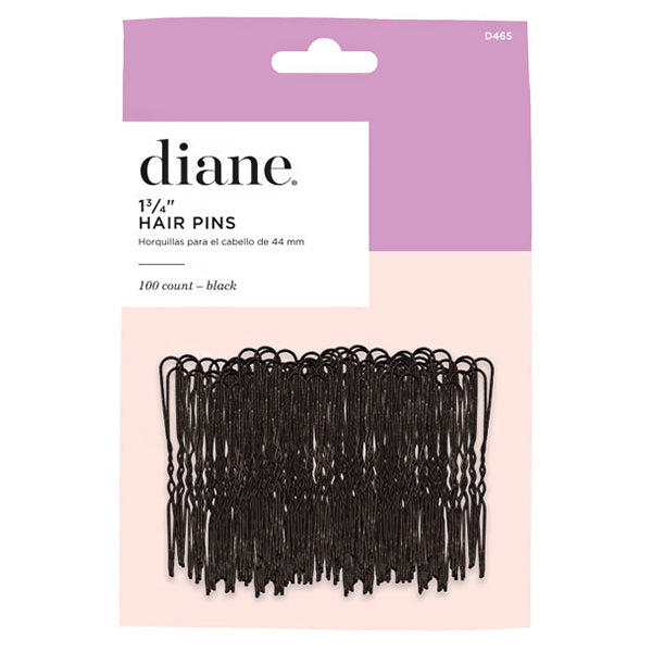 Diane #D465 Hair Pins with Ball Tips 1-3\/4\" Black