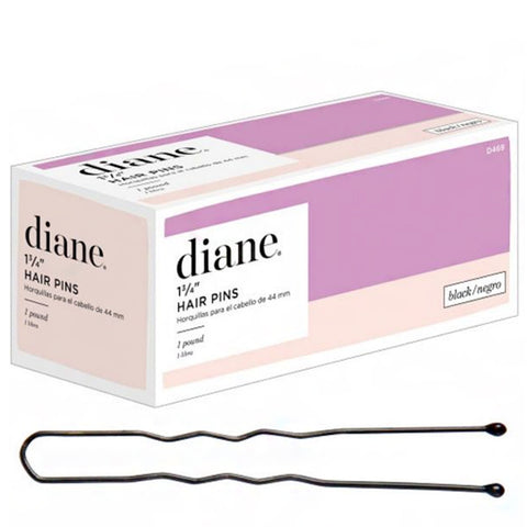 Diane D469 One Pound Hair Pins With Ball Tips - Black 1-3\/4\"
