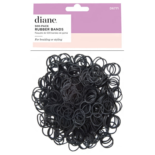 Diane #D6771 Rubber Bands 500 Pack Black