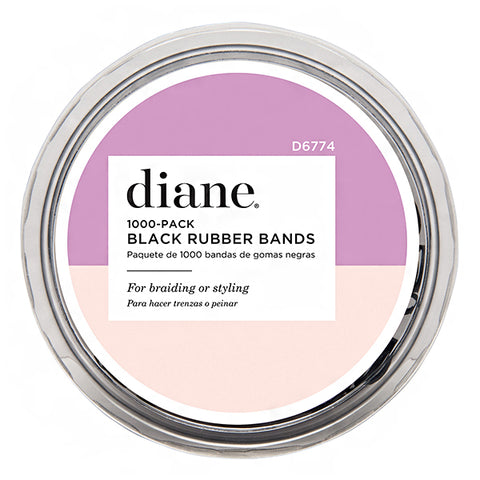 Diane #D6774 Rubber Bands Bin - 1000 Pack Black