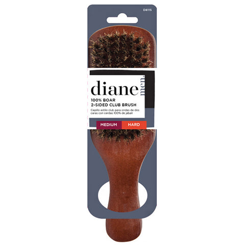 Diane #D8115 100% Boar 2-Sided Club Wave Brush