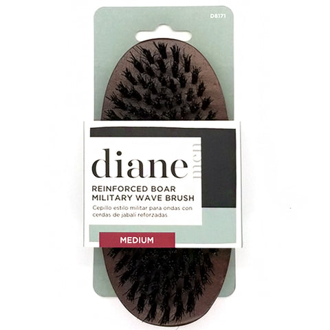 Diane #D8171 Reinforced Boar Military Wave Brush Medium