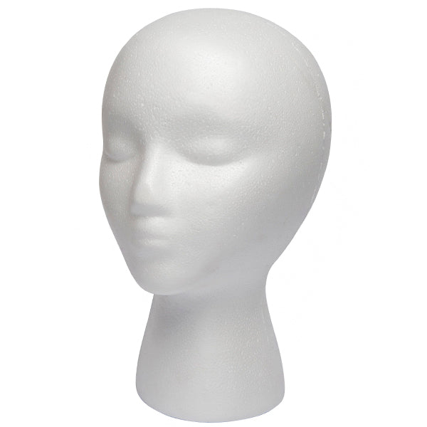 Diane #DES001 Styrofoam Head 11 Inch - White