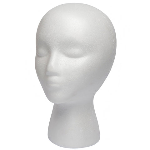 Diane #DES001 Styrofoam Head 11 Inch - White