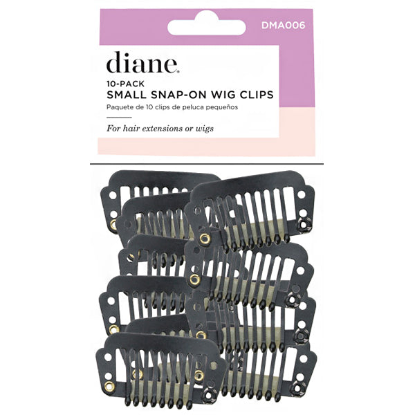Diane #DMA006 Small Wig Clips 10PK - Black