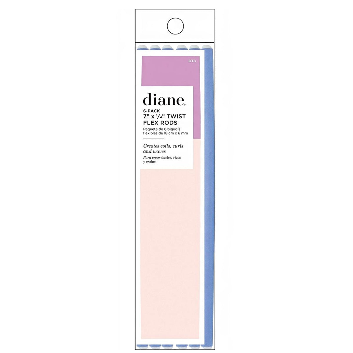 Diane #DT8 Twist Flex Rods - 1\/4\" Lavender