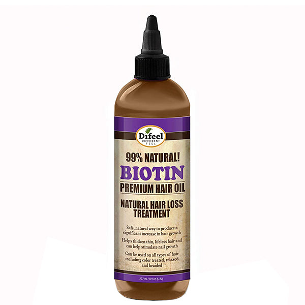 Difeel Biotin Natural Hair Loss Treatment Premium Hair Oil 8oz