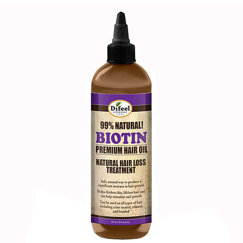 Difeel Biotin Natural Hair Loss Treatment Premium Hair Oil 8oz