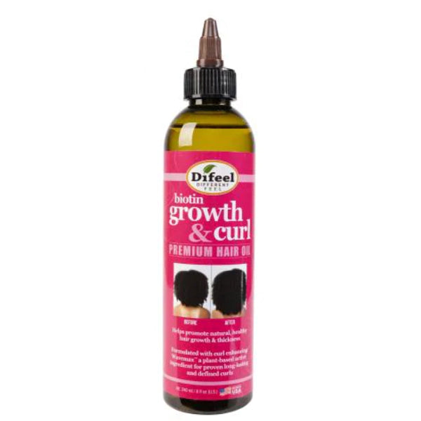 Difeel Growth & Curl Biotin Premium Hair Oil 8oz