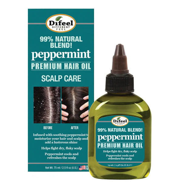 Difeel Peppermint Scalp Care Hair Oil 2.5oz