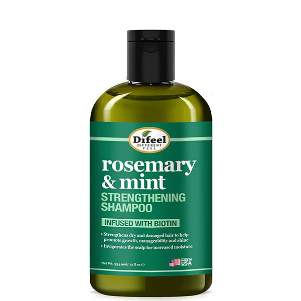 Difeel Rosemary Mint Hair Strengthening Shampoo with Biotin 12oz
