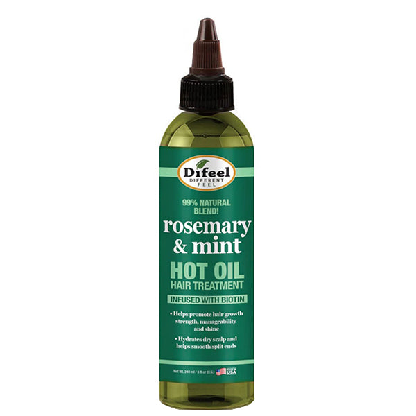 Difeel Rosemary Mint Hot Oil Hair Treatment with Biotin 8oz