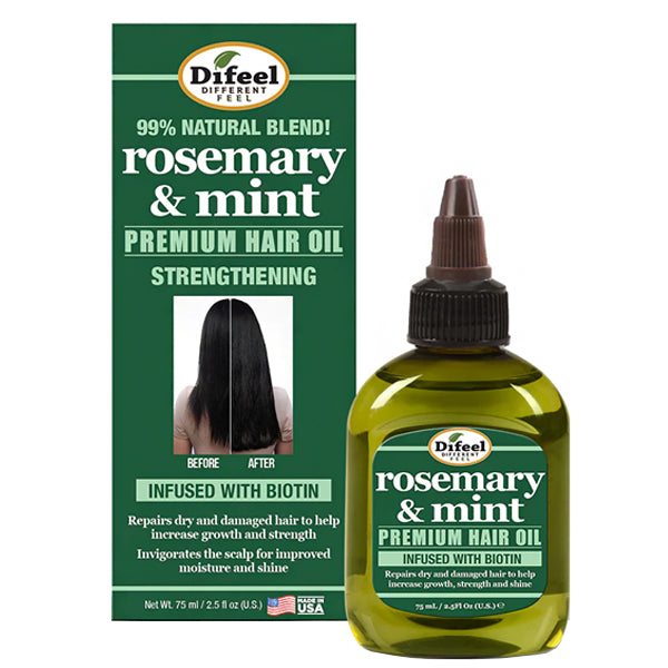 Difeel Rosemary Mint Premium Hair Oil with Biotin 2.5oz