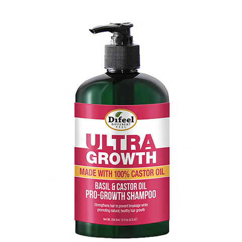 Difeel Ultra Growth Basil & Castor Oil Pro Growth Shampoo 12oz