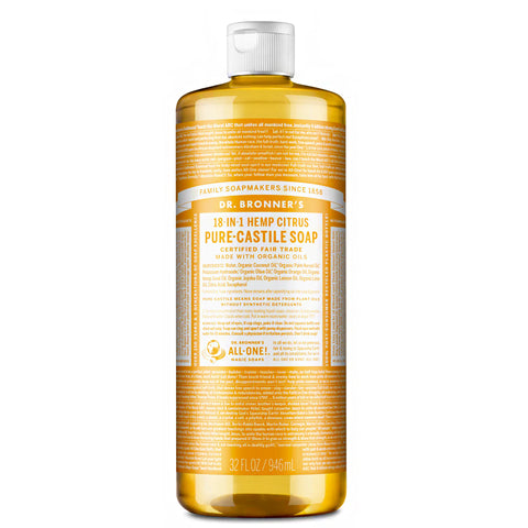 Dr. Bronner's 18-In-1 Hemp Citrus Pure-Castile Soap 32oz