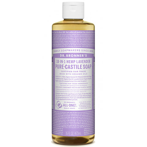 Dr. Bronner's Lavender Pure-Castile Liquid Soap 16oz