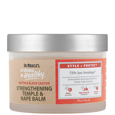 Dr. Miracles Biotin Black Caster Strengthening Temple & Nape Balm 6oz