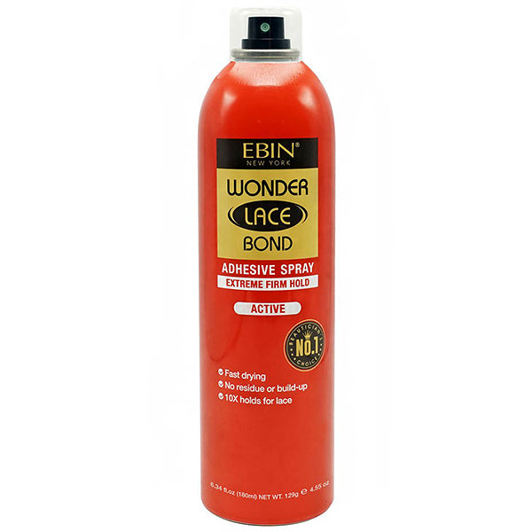 Ebin New York Wonder Lace Bond Adhesive Spray Extreme Firm Hold 6.08oz