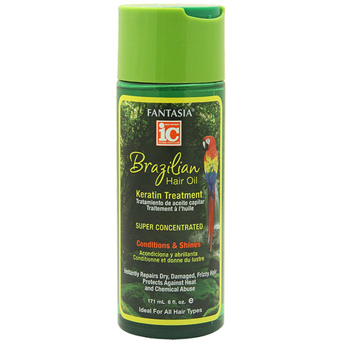 Fantasia IC Brazilian Hair Oil Keratin Treatment Conditions & Shines 6oz