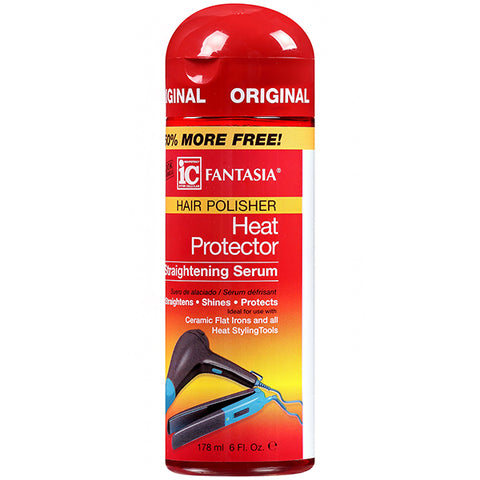 Fantasia IC Hair Polisher Heat Protector Straightening Serum 6oz