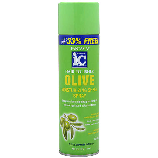 Fantasia IC Hair Polisher Olive Moisturizing Sheen Spray 14oz