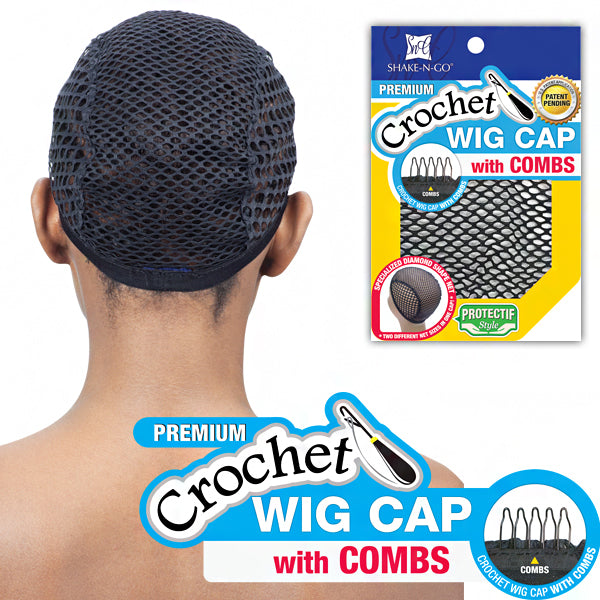 Freetress Crochet Wig Cap With Combs (Specialized Diamond Shape Net)