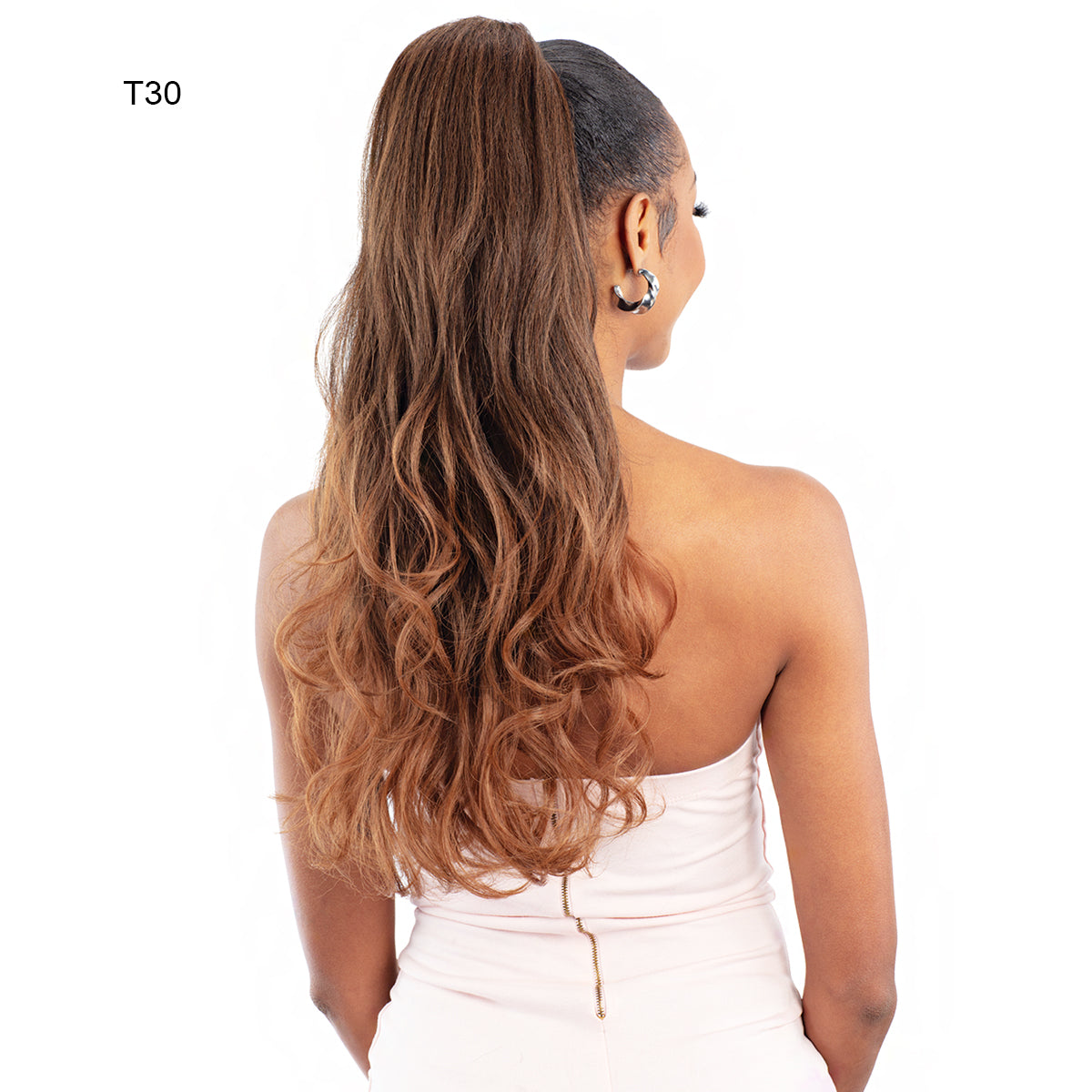 Freetress Equal Lite Synthetic Hair Drawstring Ponytail - GLAM SWIRL 22