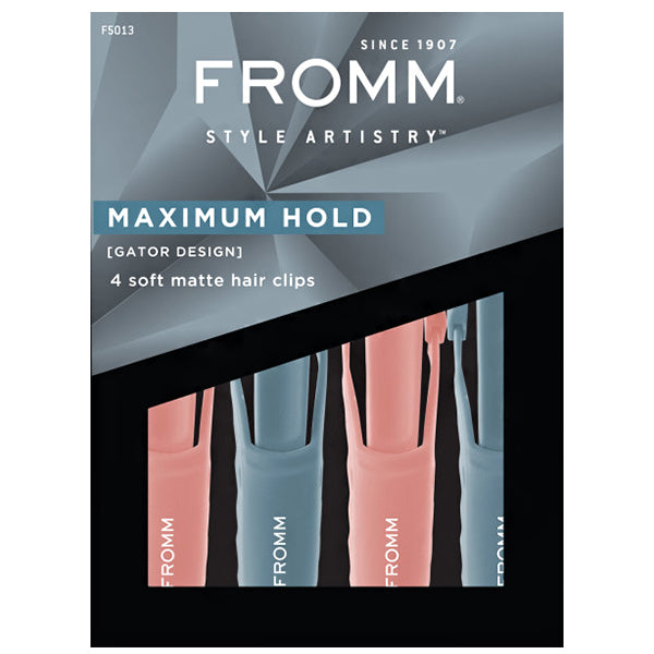 Fromm #F5013 Gator Clips Maximum Hold 4Pack - Assorted
