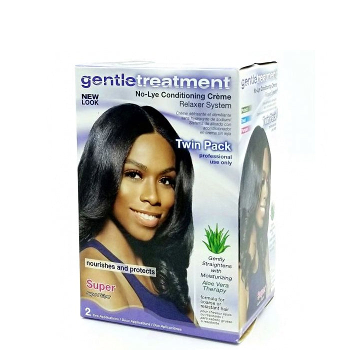 Gentle Treatment No-Lye Conditioning Creme Relaxer Twin Pak - Super