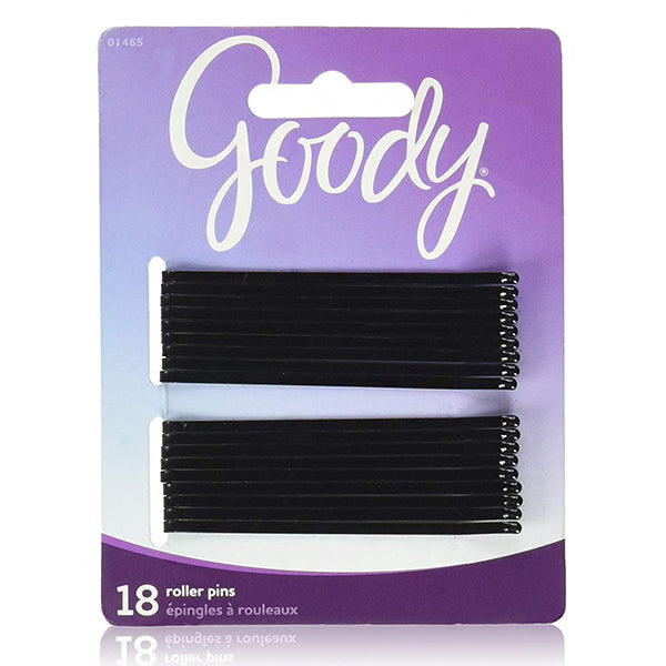 Goody #01465 Black Roller Pins 18pcs