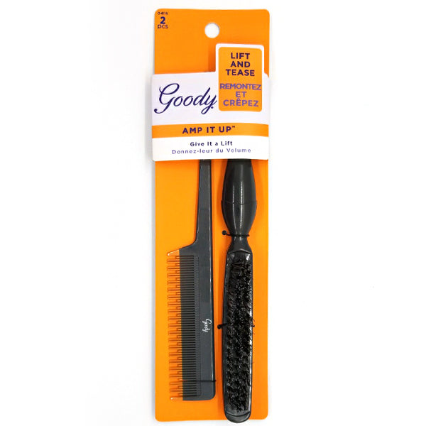 Goody #04115 Amp It Up Lift and Tease Comb & Brush 2 pcs Set