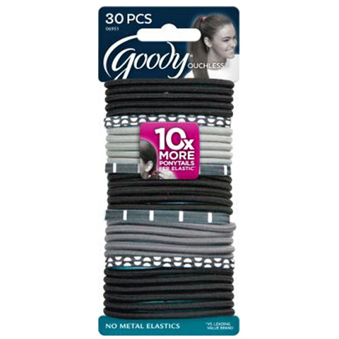 Goody #06951 Ouchless No-Metal Hair Elastics 30pcs
