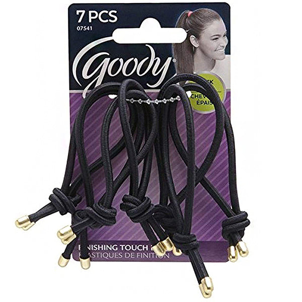Goody #07541 Finishing Touch Elastics Black\/Gold 7pcs
