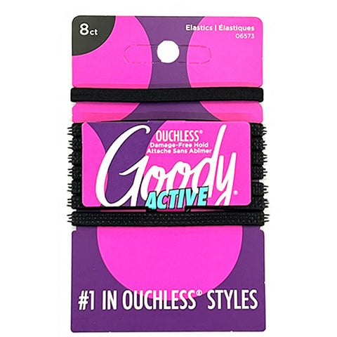 Goody #07973 Slideproof Spiky Soft Touch Hair Elastics 8pcs