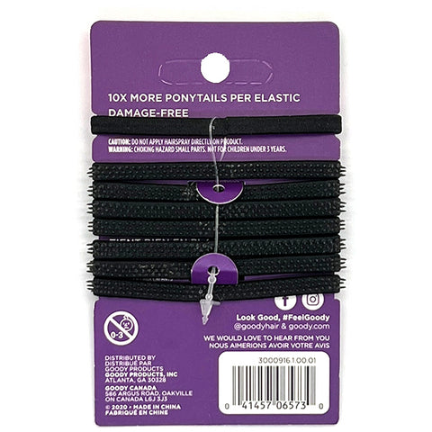Goody #07973 Slideproof Spiky Soft Touch Hair Elastics 8pcs