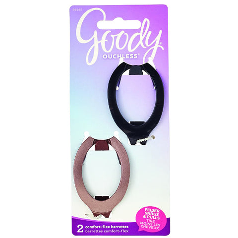 Goody #09292 Ouchless Comfort Flex Updo Barrette Small 2 pcs