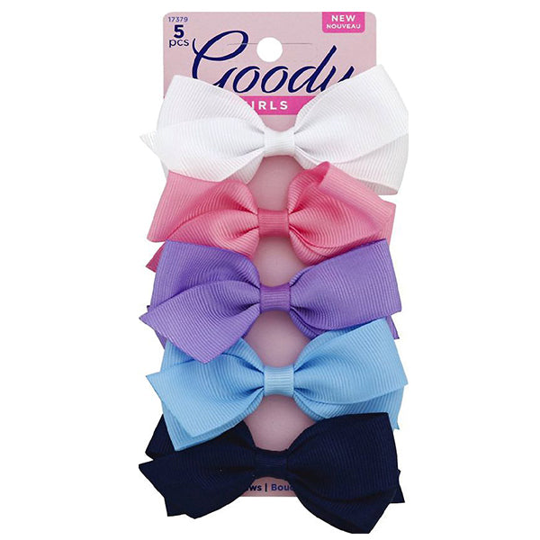 Goody #17379 Grosgrain Bow Barr Bright 5ct