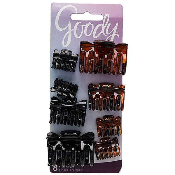Goody #46033 Classics Assorted Sizes Claw Clip 8pcs