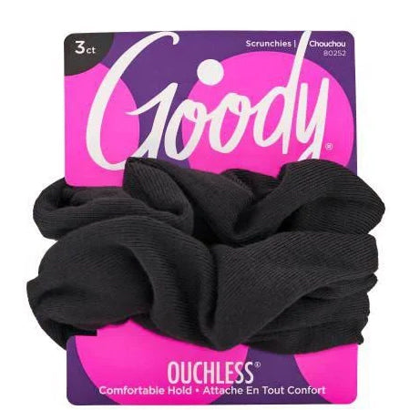 Goody #80252 Ouchless Comfort Hold Scrunchies 3PCS
