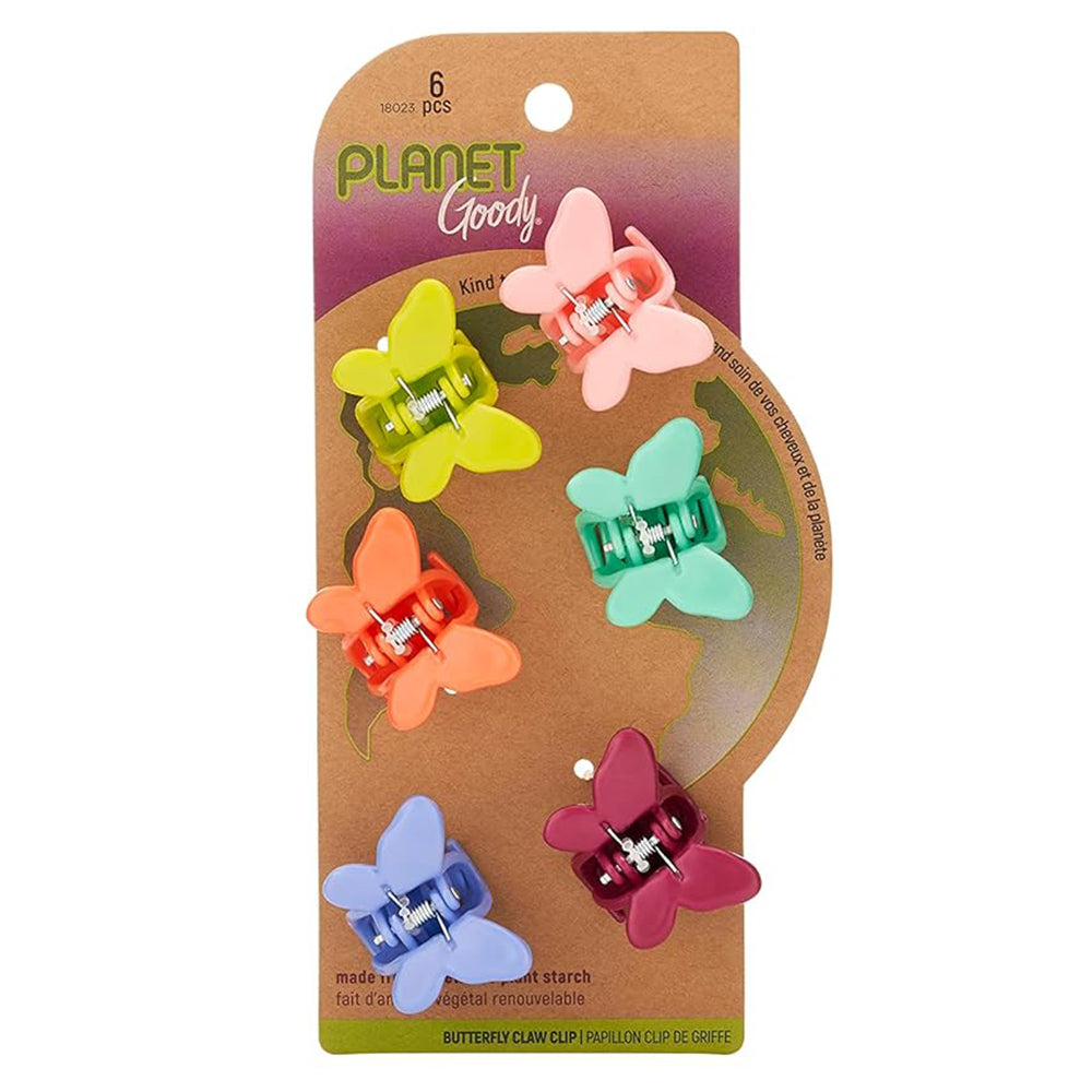 Goody Planet #18023 Butterfly Claw Clip 6ct