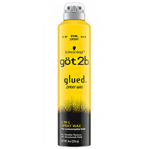 Got2b Glued Dual Spray Nozzle 2-In-1 Spray Wax 8oz