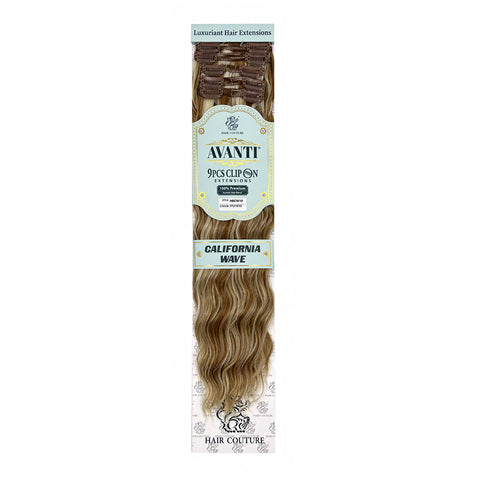 Hair Couture Avanti Human Hair Blend 9pcs Clip On Extension California Wave - HBCW18