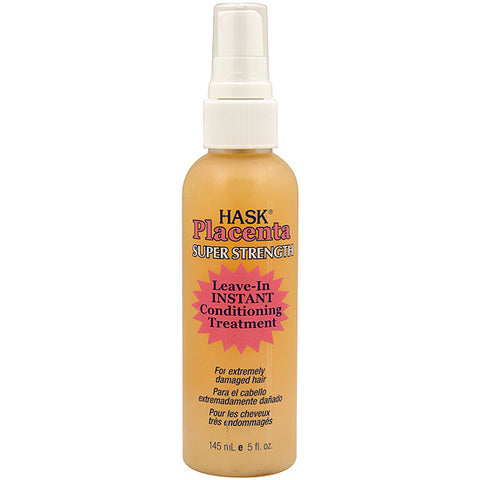 Hask Placenta Leave-In Instant Hair Conditioning Treatment Super 5oz