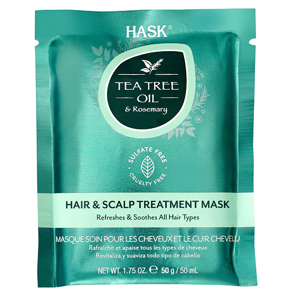 Hask Tea Tree Oil & Rosemary Hair & Scalp Treatment Mask 1.75oz