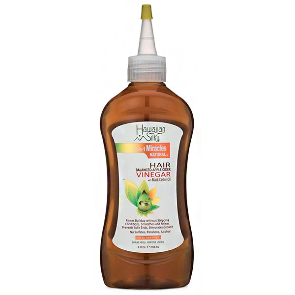 Hawaiian Silky 14-In-1 Miracles Balanced Apple Cider Vinegar with Castor Oil 8oz