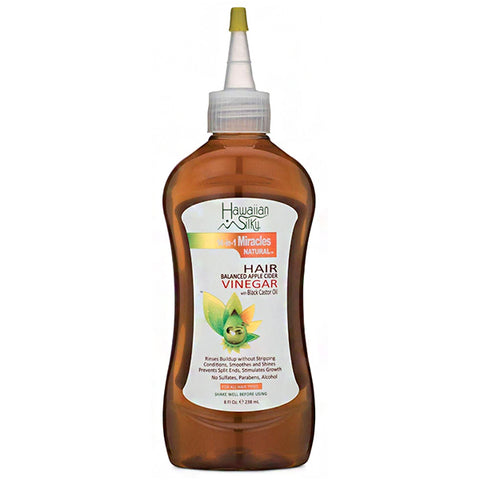 Hawaiian Silky 14-In-1 Miracles Balanced Apple Cider Vinegar with Castor Oil 8oz
